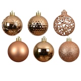 thumbnail of 37 Weihnachtskugeln Kunststoff 6cm klassisch & bruchsicher Mix Christbaumkugeln Ornamente Weihnachtsbaumkugeln Christbaumschmuck Weihnachtsbaumschmuck