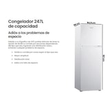 thumbnail of INFINITON Frigorfico Dos Puertas FG-248TD67WEN, 247 L, 167 cm, LED Interno, No Frost Total, E, Blanco
