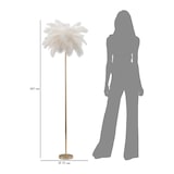 thumbnail of Lampadaire en métal et plastique Palm 55 x 160 cm rose Mauro Ferretti