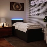 thumbnail of vidaXL Boxspringbett mit Matratze Schwarz 90x190 cm Kunstleder