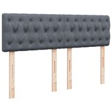 thumbnail of vidaXL Ottoman-Bett mit Matratze Dunkelgrau 140x190 cm Samt