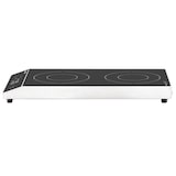 thumbnail of GastroHero Doppel Induktionskochfeld ECO vertikal 3500 W Induktionsplatte 2 Kochzonen Touch Kochfeld Edelstahl Glas Gastro