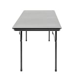 thumbnail of Mesa plegable rectangular Bolero gris 152 cm