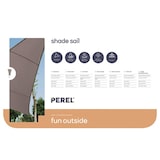 thumbnail of Sombreado Velo, repelente de agua, 3.6 x 3.6 x 3.6 m, 160 g/m², poliéster, triangular, tope