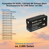 thumbnail of Kompatibel HP 953XL, L0S70AE BK Schwarz Black Druckerpatrone für 2.000 Seiten von D&C