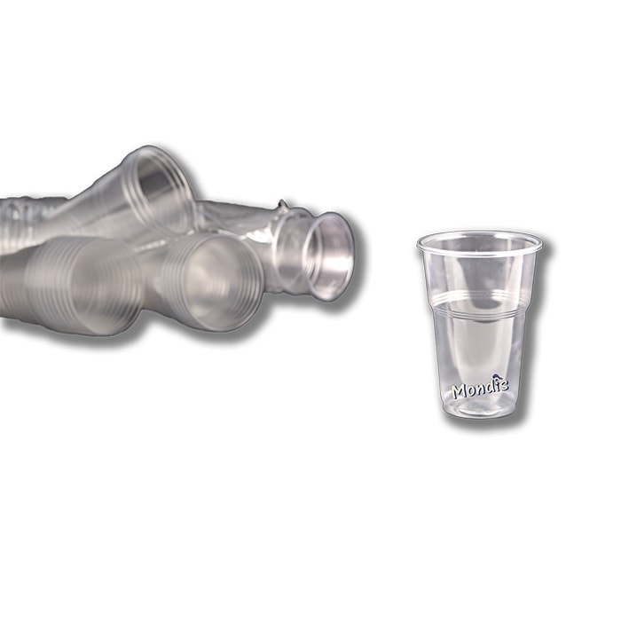 Vaso de plástico 330 cc transparente irrompible. 1.000 VASOS. Modelo: VTP019