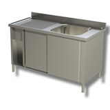 thumbnail of Lavello 100x70x85 acciaio inox 430 armadiato cucina ristorante pizzeria RS4925