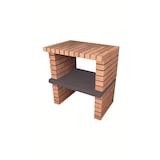 thumbnail of Module ARTICIMENTOS NUT - Module en brique et ciment réfractaire. Pièces en ciment peint en noir - 76,5x57x85cm