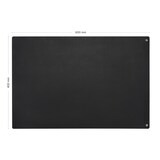 thumbnail of ESD-Tischmatte Premium, schwarz, 600 x 400 x 2 mm, Zuschnitt mit 2x 10 mm Druckknopf