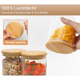 thumbnail of Five Stars® Voorraadpotten - Glas met deksel - 750 ML - 5 delige set - BPA vrij - Inclusief Pen & Herschrijfbare Stickers