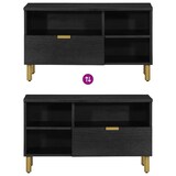 thumbnail of Helloshop26 - Meuble TV avec grand espace de rangement design industriel salon 80 x 33 x 46 cm en bois d'ingénierie noir 02_0057720