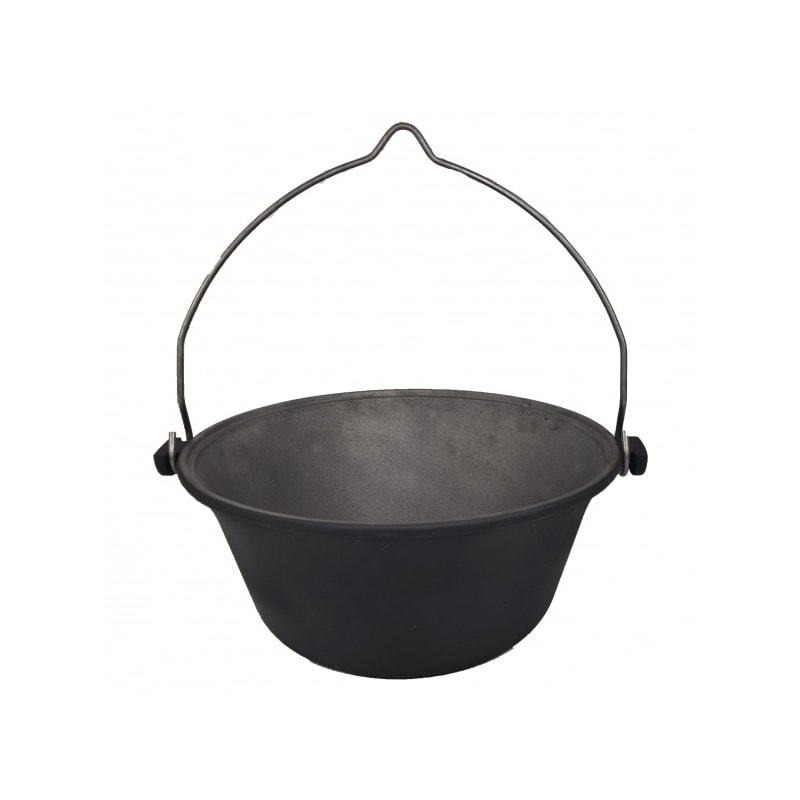 Caldeirão de ferro fundido 9l + frigideira (2 em 1), panela húngara, forno holandês, panela suspensa