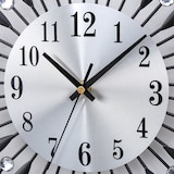 thumbnail of Home Nature Wohnkonzept Hotel Dekoration Wanduhr schwarz Vintage Strass Metall leise Uhr 37,5 cm Wohnzimmer Schlafzimmer