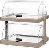 thumbnail of Display di raffreddamento doppio roll-top Duo UNIQ, HENDI, designed by Robert Bronwasser, Beige, 480x355x(H)480mm