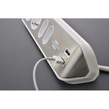 thumbnail of Brennenstuhl 1153590420 Verlängerungskabel 2 m 4 AC-Ausgänge Drinnen Silber, Weiß