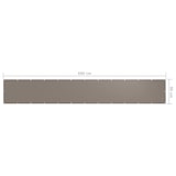 thumbnail of Écran de balcon Taupe 90x600 cm Tissu Oxford Modèle Balcon Supreme