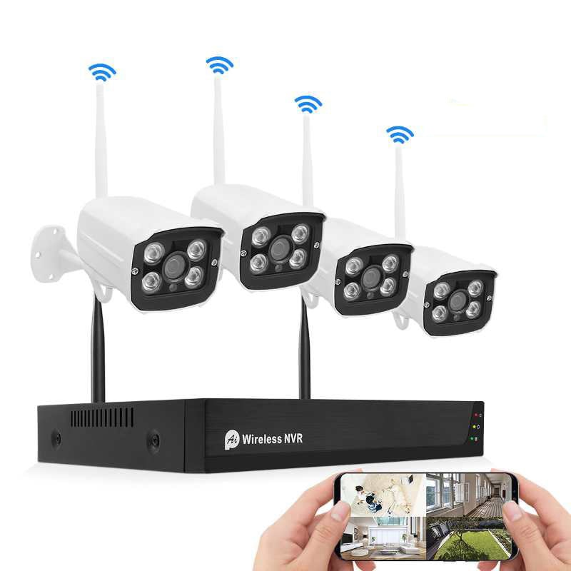 Kit Vidéosurveillance WiFi 1080P HD Sans Fil Avec Technologie AI Pour Sécurité Domestique YONIS