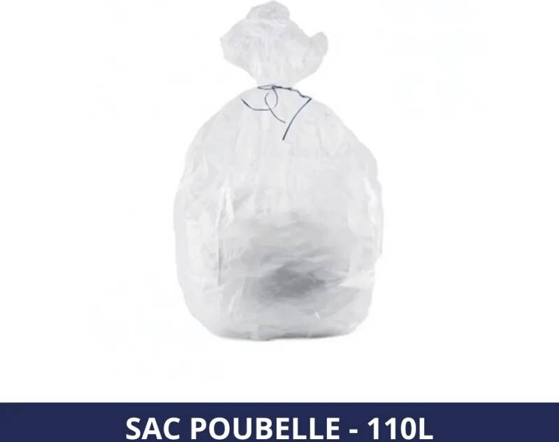 Sac poubelle 110L - Transparent - x200 sacs - FILFA FRANCE | METRO