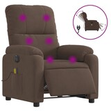 thumbnail of vidaXL Massagesessel Elektrisch Braun Mikrofasergewebe