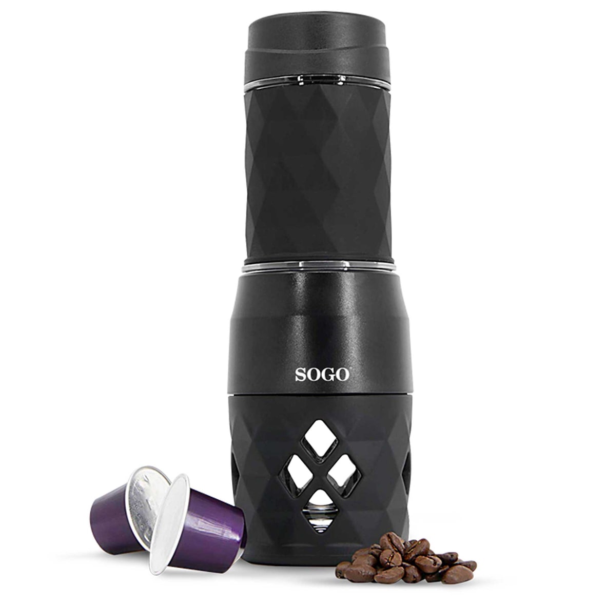 Sogo manuelle Kaffeemaschine 1 Tasse schwarz
