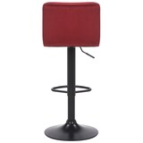 thumbnail of Banco de bar em veludo Feni vermelho