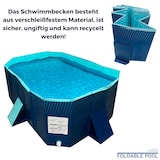 thumbnail of Starlyf Foldable Pool, Planschbecken, faltbarer Pool ohne Aufblasen, langlebig & robust, 348 Liter, 107cmx166cm