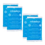 thumbnail of Relaxdays Kühlpads, 4er Set, Kalt-Warm-Kompressen, 9 x 15 cm, Erste Hilfe, wiederverwendbare Gelkühlkompressen, blau