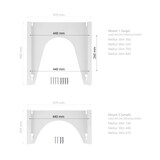 thumbnail of VASNER Mellux Slim infrarood verwarming metaal wit 520 Watt, verwarmingspaneel elektrisch, extra plat ontwerp, flexibele montage
