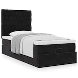 thumbnail of vidaXL Ottoman-Bett mit Matratzen Schwarz 100x200 cm Samt