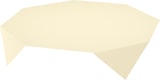 thumbnail of Duni Evolin®-Mitteldecke 110 x 110 cm Cream, 50 Stk/Krt (1 x 50 Stk)