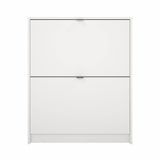 thumbnail of WellHome - Zapatero Abatible de Madera con 2 Compartimentos en color Blanco 71 x 17 x 86 cm - Adaja