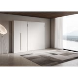 thumbnail of Cama de casal dobrável vertical Versia 160 com guarda-roupa esquerdo branco de 2 portas