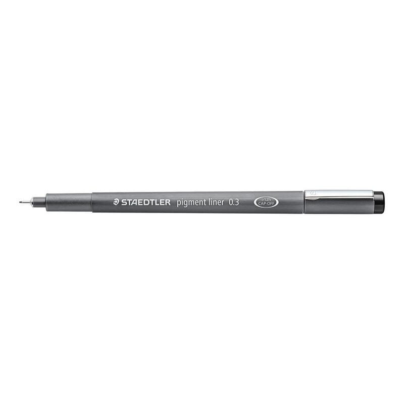 Staedtler pigment liner 0.3mm negro 10 piezas