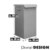 thumbnail of 3er Set 50L Wäschekorb mit Deckel 30x30x60 - XXL Wäschesammler Wäschebox Faltbar