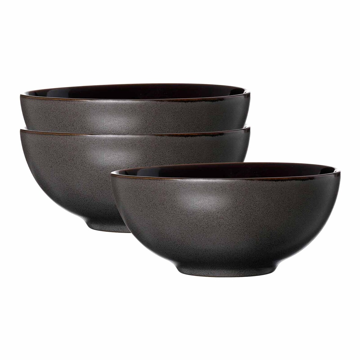 Ritzenhoff & Breker Merida Poke Bowl Schale ø 17,5 cm 3er Set - Anthrazit