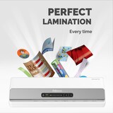 thumbnail of Fellowes plastificatrice a caldo Amaris A3, formato A3, fino a 175 micron, per casa e ufficio, retromarcia e modalità riposo + starter pack 10 pouches