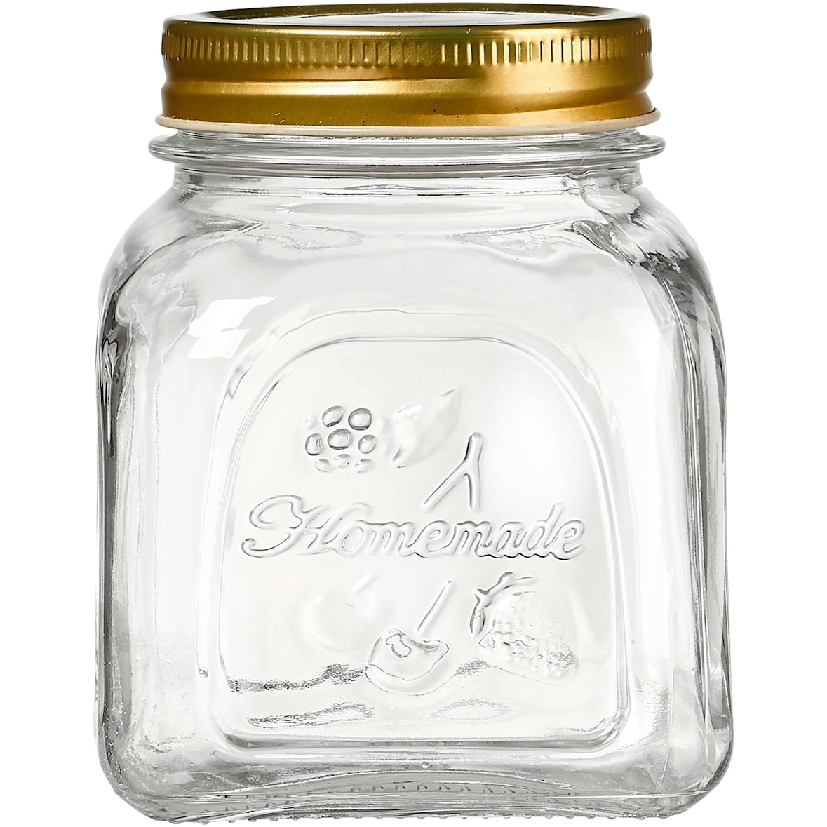 Vorratsdose Homemade 500 ml transparent eckig