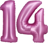 thumbnail of XL Folienballon pink matt Zahl 14