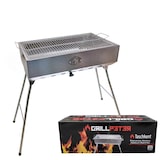 thumbnail of Mangal Taschkent Schaschlikgrill Edelstahl Klappbeine Grillrost Luftregler