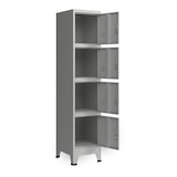 thumbnail of Helloshop26 - Büroschrank Aufbewahrungsmöbel für Büro Werkstatt Schlafzimmer Metallstahl mit 4 lackierten Stahltüren 180 x 38 x 45 03_0006348