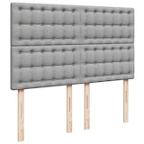 thumbnail of vidaXL Boxspringbett mit Matratze Hellgrau 140x190 cm Stoff