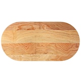 thumbnail of vidaXL Tischplatte Hellbraun 120x60x4 cm Massivholz Eiche Oval