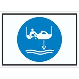 thumbnail of Bereitschaftsboot fieren beim Aussetzvorgang Symbol Schild A2 (420x594mm)