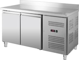 thumbnail of GastroHero Tiefkühltisch Edelstahl 2 Türen GN 1/1 -22 bis -18 °C Umluft Aufkantung ECO Gefriertisch Gastro