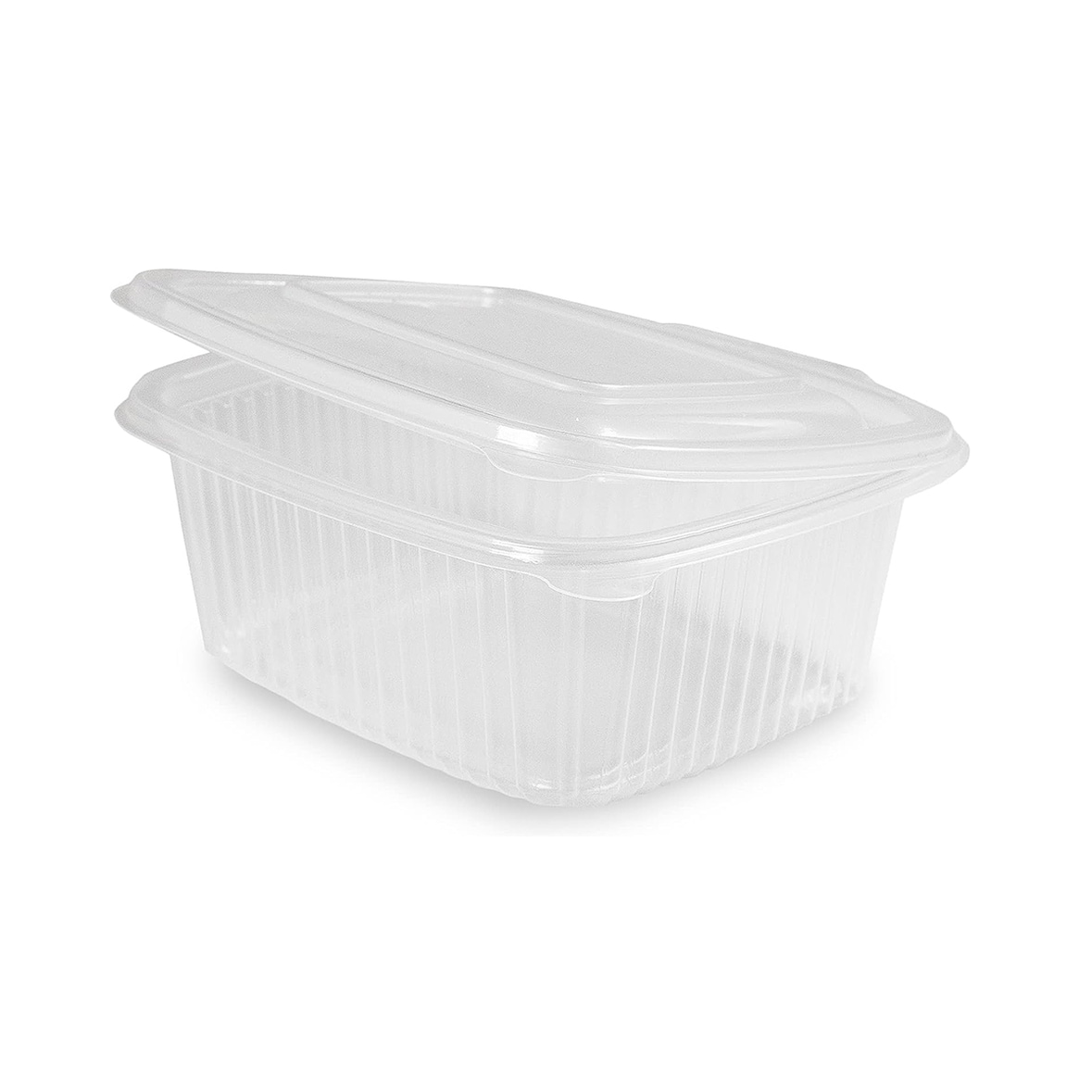 Envase PP rectangular con tapa bisagra - 500 ml