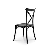 thumbnail of Chaise noire style BISTROT en résine polypropylène