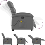 thumbnail of vidaXL Massagesessel Relaxsessel Grau Kunstleder