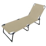 thumbnail of 3-Bein Gartenliege Sonnenliege Strandliege Gartenmöbel Liegestuhl klappbar 188cm beige : Beige