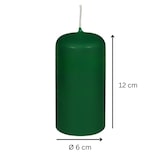 thumbnail of DeinPack Stumpenkerzen dunkelgrün - 4 Stück  Ø 6 cm- Höhe 12 cm  Brenndauer: ca. 30 Stunden  Hochwertige Stumpenkerze
