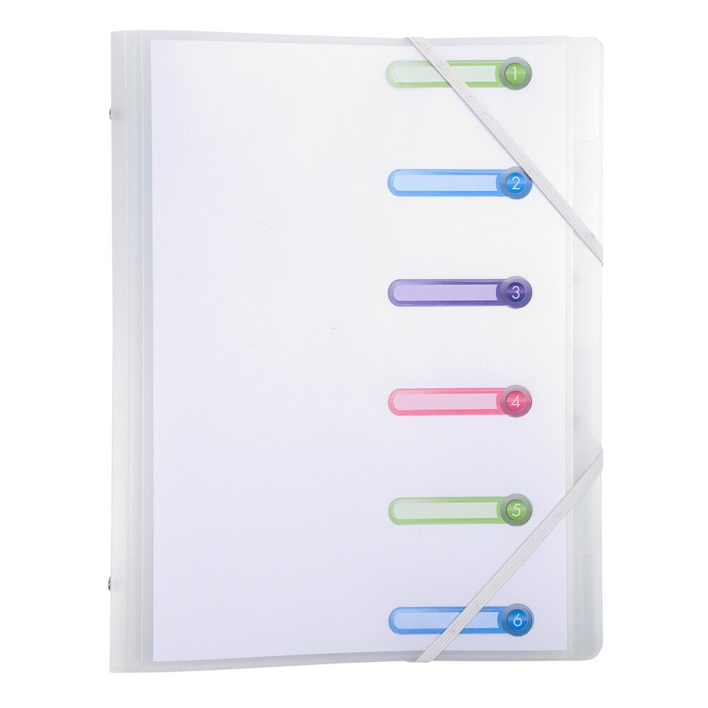 Lot de 10 Trieur soudé CHROMALINE PP, 6 compartiments, coloris incolore